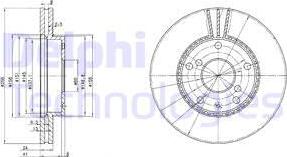 Delphi BG3531 - Тормозной диск autospares.lv