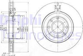 Delphi BG3529 - Тормозной диск autospares.lv