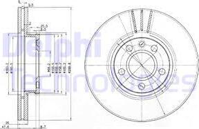 Delphi BG3696 - Тормозной диск autospares.lv