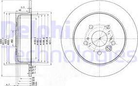 Delphi BG3691 - Тормозной диск autospares.lv