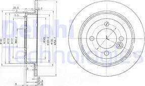 Delphi BG3662C - Тормозной диск autospares.lv