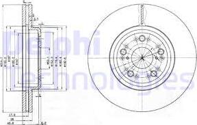 Delphi BG3616 - Тормозной диск autospares.lv