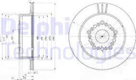 Delphi BG3617 - Тормозной диск autospares.lv