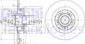 Delphi BG3689 - Тормозной диск autospares.lv