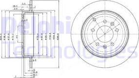 Delphi BG3684 - Тормозной диск autospares.lv