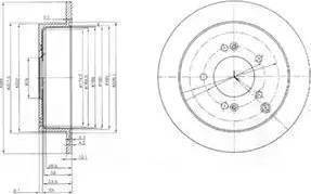 RIDER RD.2625.DF4287 - Тормозной диск autospares.lv