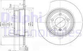 Delphi BG3629 - Тормозной диск autospares.lv