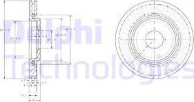Delphi BG3620C - Тормозной диск autospares.lv