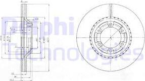 Delphi BG3679 - Тормозной диск autospares.lv