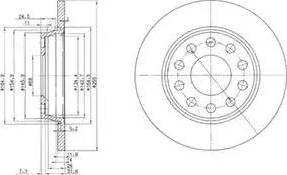 Delphi BG3674 - Тормозной диск autospares.lv