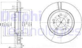 Delphi BG3678 - Тормозной диск autospares.lv