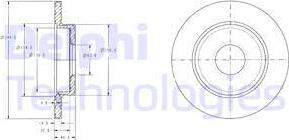 Delphi BG3673C - Тормозной диск autospares.lv