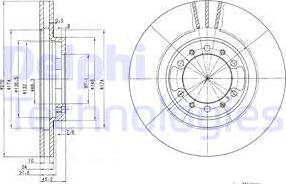 Delphi BG3099 - Тормозной диск autospares.lv