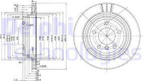 Delphi BG3042 - Тормозной диск autospares.lv