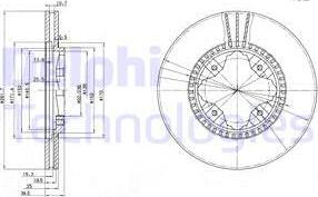 Delphi BG3063 - Тормозной диск autospares.lv