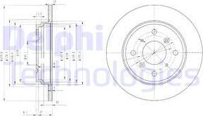 Delphi BG3062 - Тормозной диск autospares.lv