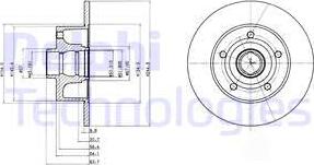 Delphi BG3030C - Тормозной диск autospares.lv