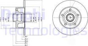 Delphi BG3030 - Тормозной диск autospares.lv