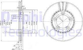 Delphi BG3071 - Тормозной диск autospares.lv