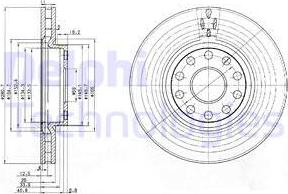 Delphi BG3078 - Тормозной диск autospares.lv