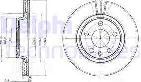 Delphi BG3198 - Тормозной диск autospares.lv