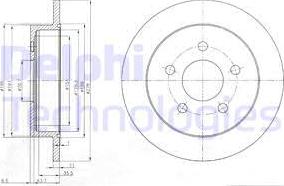 Delphi BG3143 - Тормозной диск autospares.lv