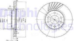 Delphi BG3142 - Тормозной диск autospares.lv