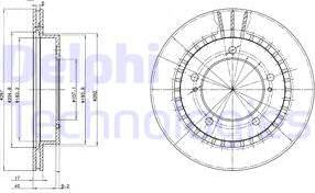 Delphi BG3158 - Тормозной диск autospares.lv