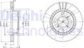 Delphi BG3160 - Тормозной диск autospares.lv