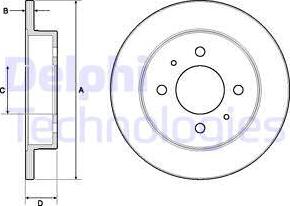 Delphi BG3112 - Тормозной диск autospares.lv