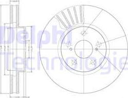 Delphi BG3189 - Тормозной диск autospares.lv