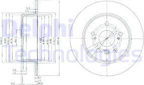 Delphi BG3183 - Тормозной диск autospares.lv