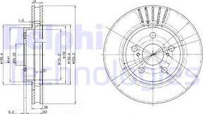 Delphi BG3187 - Тормозной диск autospares.lv