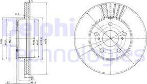 Delphi BG3171 - Тормозной диск autospares.lv