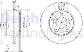 Delphi BG3172 - Тормозной диск autospares.lv