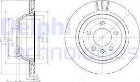 Delphi BG3894 - Тормозной диск autospares.lv