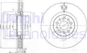 Delphi BG3898 - Тормозной диск autospares.lv