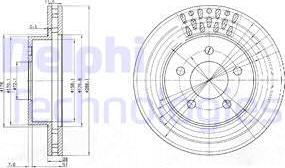 Delphi BG3846 - Тормозной диск autospares.lv