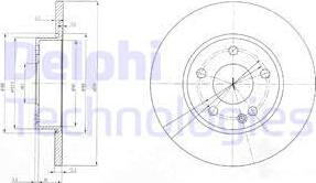 Delphi BG3840 - Тормозной диск autospares.lv