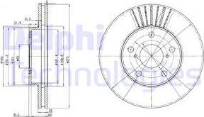 Delphi BG3856 - Тормозной диск autospares.lv