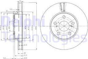 Delphi BG3850 - Тормозной диск autospares.lv