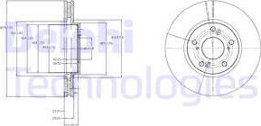 Delphi BG3851 - Тормозной диск autospares.lv