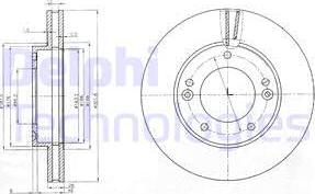 Delphi BG3858 - Тормозной диск autospares.lv