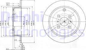 Delphi BG3867 - Тормозной диск autospares.lv