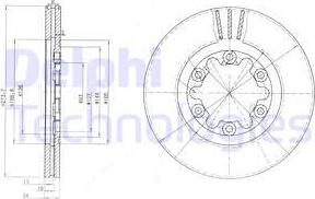 Delphi BG3809 - Тормозной диск autospares.lv