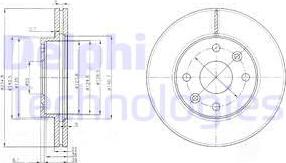 Delphi BG3802 - Тормозной диск autospares.lv