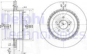 Delphi BG3819 - Тормозной диск autospares.lv