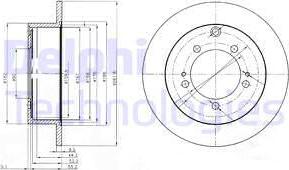 Delphi BG3815 - Тормозной диск autospares.lv