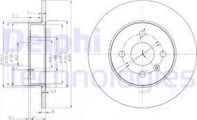 Delphi BG3885C - Тормозной диск autospares.lv