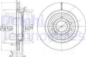 Delphi BG3886C - Тормозной диск autospares.lv